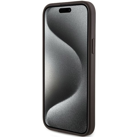 Guess nakładka do iPhone 15 6,1" GUHMP15SG4GFRW brązowa HC MAGSAFE PU 4G RING CLASSIC LOGO CG Mobile SAS Guess nakładka do iPhone 15 6,1" GUHMP15SG4GFRW brązowa HC MAGSAFE PU 4G RING CLASSIC LOGO CG Mobile SAS