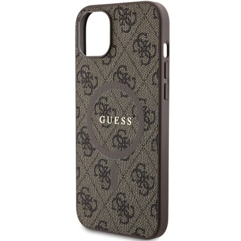 Guess nakładka do iPhone 15 6,1" GUHMP15SG4GFRW brązowa HC MAGSAFE PU 4G RING CLASSIC LOGO CG Mobile SAS Guess nakładka do iPhone 15 6,1" GUHMP15SG4GFRW brązowa HC MAGSAFE PU 4G RING CLASSIC LOGO CG Mobile SAS