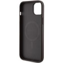 Guess nakładka do iPhone 15 6,1" GUHMP15SG4GFRW brązowa HC MAGSAFE PU 4G RING CLASSIC LOGO CG Mobile SAS