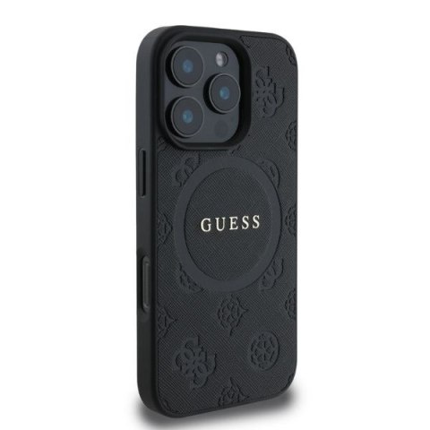 Guess nakładka do iPhone 16 Pro 6,3" GUHMP16LPSAPSMEK czarna hardcase Saffiano Peony Classic Logo MagSafe CG Mobile SAS Guess nakładka do iPhone 16 Pro 6,3" GUHMP16LPSAPSMEK czarna hardcase Saffiano Peony Classic Logo MagSafe CG Mobile SAS