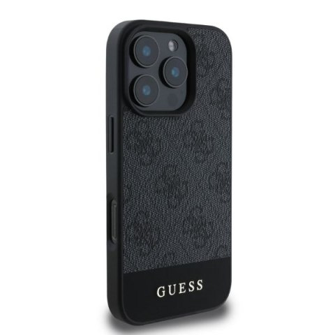 Guess nakładka do iPhone 16 Pro Max 6,9" GUHCP16XG4GLGR szara hardcase 4G Bottom Stripe CG Mobile SAS Guess nakładka do iPhone 16 Pro Max 6,9" GUHCP16XG4GLGR szara hardcase 4G Bottom Stripe CG Mobile SAS
