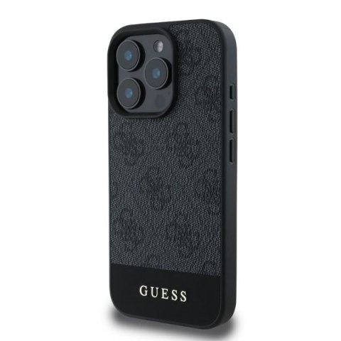 Guess nakładka do iPhone 16 Pro Max 6,9" GUHCP16XG4GLGR szara hardcase 4G Bottom Stripe CG Mobile SAS Guess nakładka do iPhone 16 Pro Max 6,9" GUHCP16XG4GLGR szara hardcase 4G Bottom Stripe CG Mobile SAS