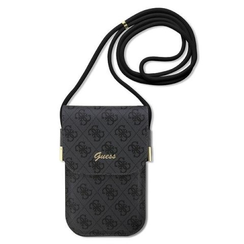 Guess torebka na telefon GUOWBP4SNSK czarna Wallet 4G Cord Script CG Mobile SAS Guess torebka na telefon GUOWBP4SNSK czarna Wallet 4G Cord Script CG Mobile SAS