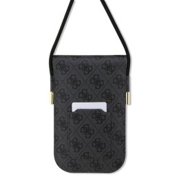 Guess torebka na telefon GUOWBP4SNSK czarna Wallet 4G Cord Script CG Mobile SAS