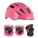 MTW01+H210 różowy ROZM. XS KASK Z OCHRANIACZAMI ZESTAW NILS EXTREME NILS EXTREME