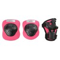 MTW01+H210 różowy ROZM. XS KASK Z OCHRANIACZAMI ZESTAW NILS EXTREME NILS EXTREME
