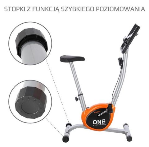 RW3011 SILVER-ORANGE ROWER MECHANICZNY ONE FITNESS ONE FITNESS RW3011 SILVER-ORANGE ROWER MECHANICZNY ONE FITNESS ONE FITNESS