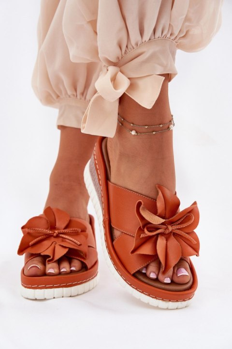 Sandał Klapki Model Artiker 52C0505 Orange - Step in style Sandał Klapki Model Artiker 52C0505 Orange - Step in style