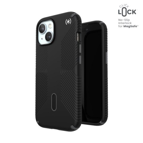 Speck Presidio2 Grip ClickLock & MagSafe - Etui iPhone 16e / iPhone 15 / iPhone 14 / iPhone 13 (Black) Speck Speck Presidio2 Grip ClickLock & MagSafe - Etui iPhone 16e / iPhone 15 / iPhone 14 / iPhone 13 (Black) Speck
