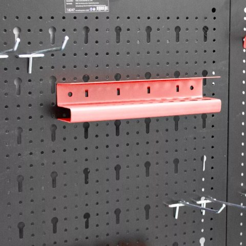 Tablica warsztatowa narzędziowa perforowana 120x60 cm komplet 25 uchwytów E-hurtownia Tablica warsztatowa narzędziowa perforowana 120x60 cm komplet 25 uchwytów E-hurtownia