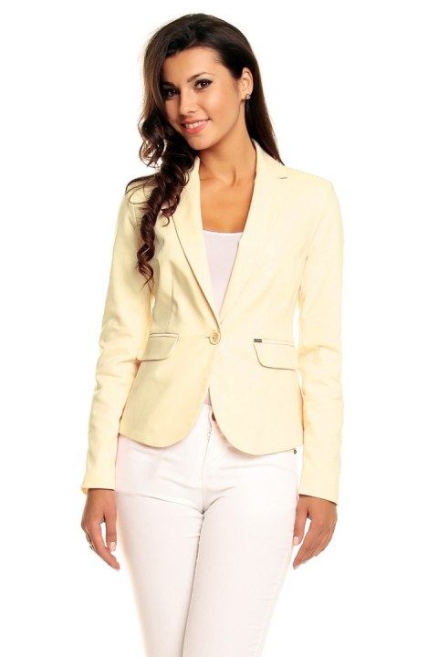 Żakiet Model 03 Light Yellow - Cabba Żakiet Model 03 Light Yellow - Cabba
