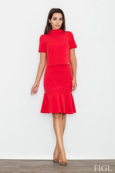 Spódnica Model M538 Red - Figl Spódnica Model M538 Red - Figl