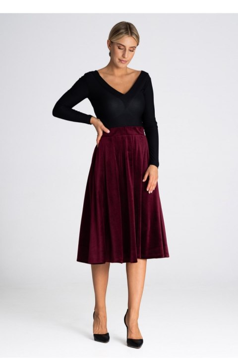 Spódnica Model M964 Bordo - Figl Spódnica Model M964 Bordo - Figl