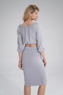 Bluzka Model M781 Light Grey - Figl