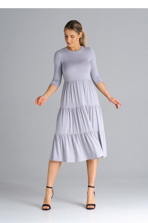 Sukienka Model M943 Light Grey - Figl Sukienka Model M943 Light Grey - Figl