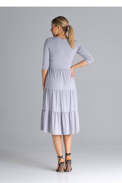 Sukienka Model M943 Light Grey - Figl Sukienka Model M943 Light Grey - Figl