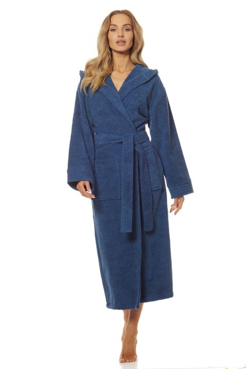 Szlafrok Damski Model 2102 Navy - L&L collection Szlafrok Damski Model 2102 Navy - L&L collection