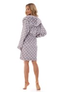 Szlafrok Damski Model Dots 2405 Grafit - L&L collection Hurtownia odzieży on-line, moda damska, bielizna i obuwie dla kobiet - M