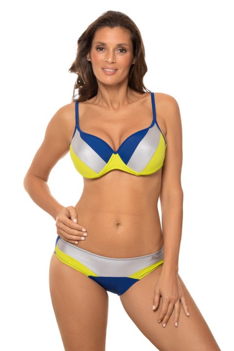 Kostium dwuczęściowy Kostium kąpielowy Model Gilari M-676 Blue/Limonka - Marko Kostium dwuczęściowy Kostium kąpielowy Model Gilari M-676 Blue/Limonka - Marko