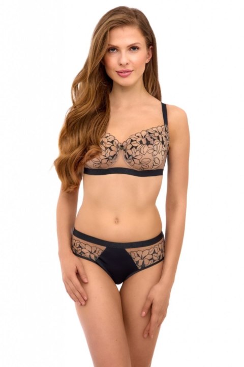 Biustonosz Soft Model 2512 Beige/Black - Lupo Line Biustonosz Soft Model 2512 Beige/Black - Lupo Line