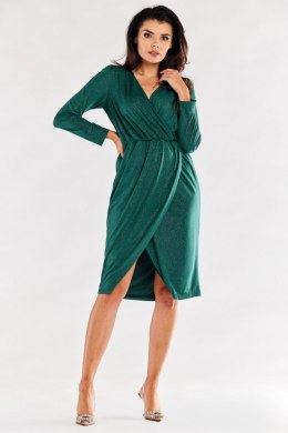 Sukienka Model A548 Bottle Green - awama Hurtownia odzieży on-line, moda damska, bielizna i obuwie dla kobiet - Matterhorn.pl