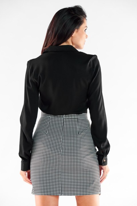 Spódnica Model A530 Houndstooth - awama Spódnica Model A530 Houndstooth - awama