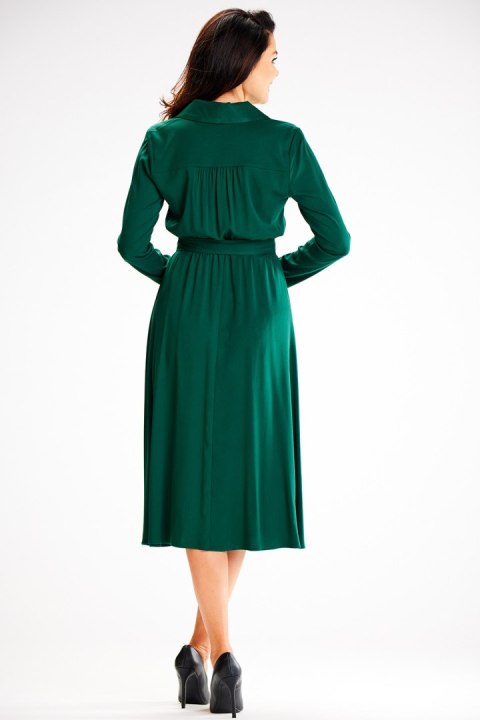 Sukienka Model A604 Bottle Green - awama Sukienka Model A604 Bottle Green - awama