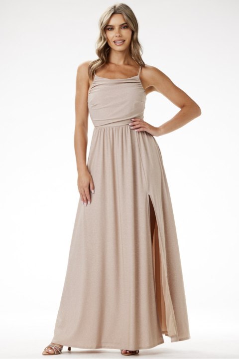Sukienka Model A696 Beige - awama Sukienka Model A696 Beige - awama